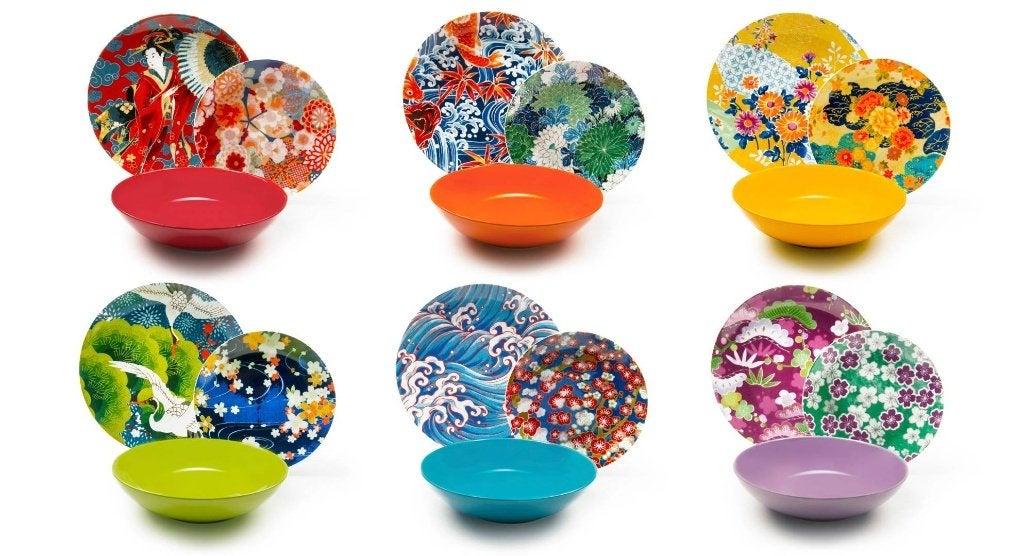 Excelsa Italiaans Design 18-delige Kimono Servies Set, Aziatisch, Overige merken, Keramiek, Nieuw