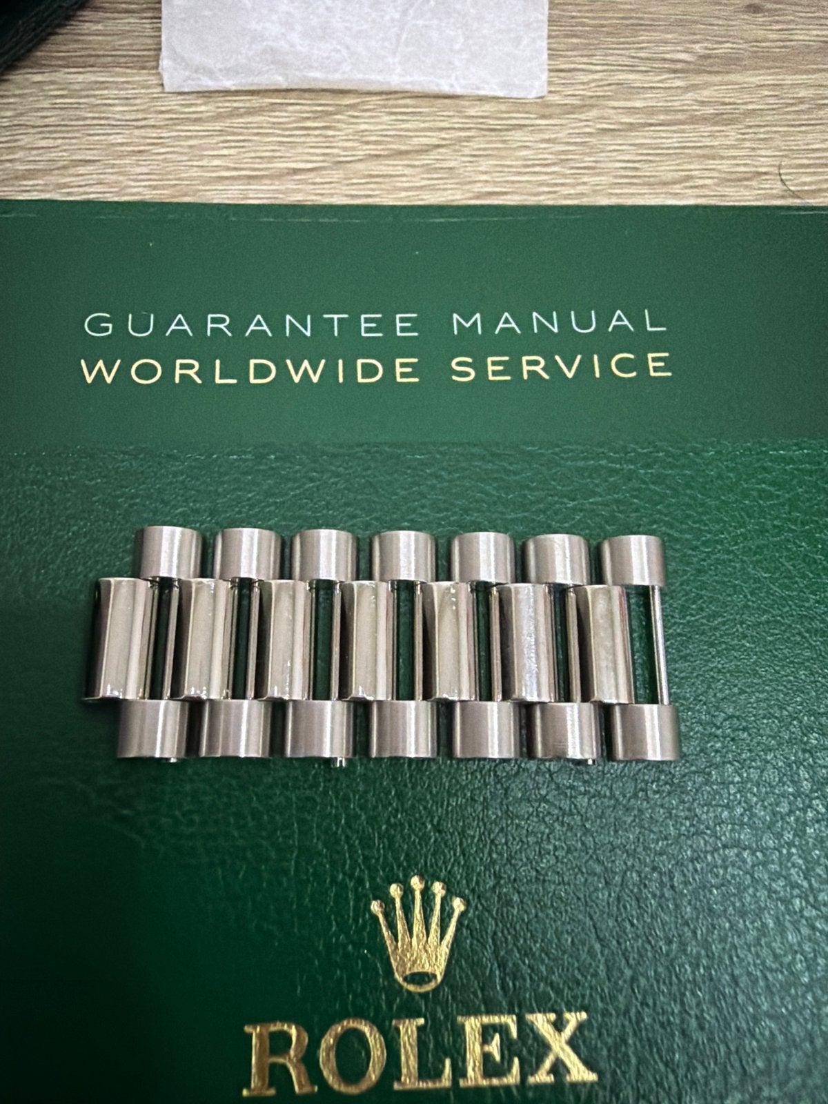 Rolex Day-Date 40 Platina Schakels (Origineel) - 7 Stuks New, Gebruikt, Rolex, Polshorloge, Ophalen of Verzenden