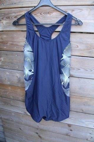Badpak blauw/ wit mt 42 pijpjes Vaste prijs, Ophalen of Verzenden, Zo goed als nieuw, Blauw, Badpak