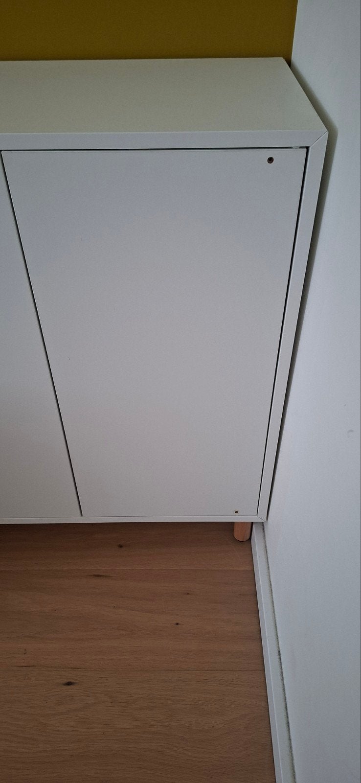 2 witte kastjes met planken - IKEA Eket, Huis en Inrichting, Ophalen, Gebruikt