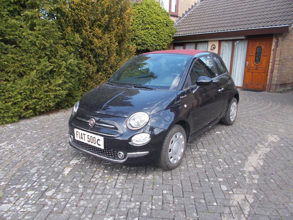Fiat 500 1.0 70pk Hybrid 2022 Zwart, Auto's, Fiat, Euro 6, Zwart, Overige kleuren, Handgeschakeld