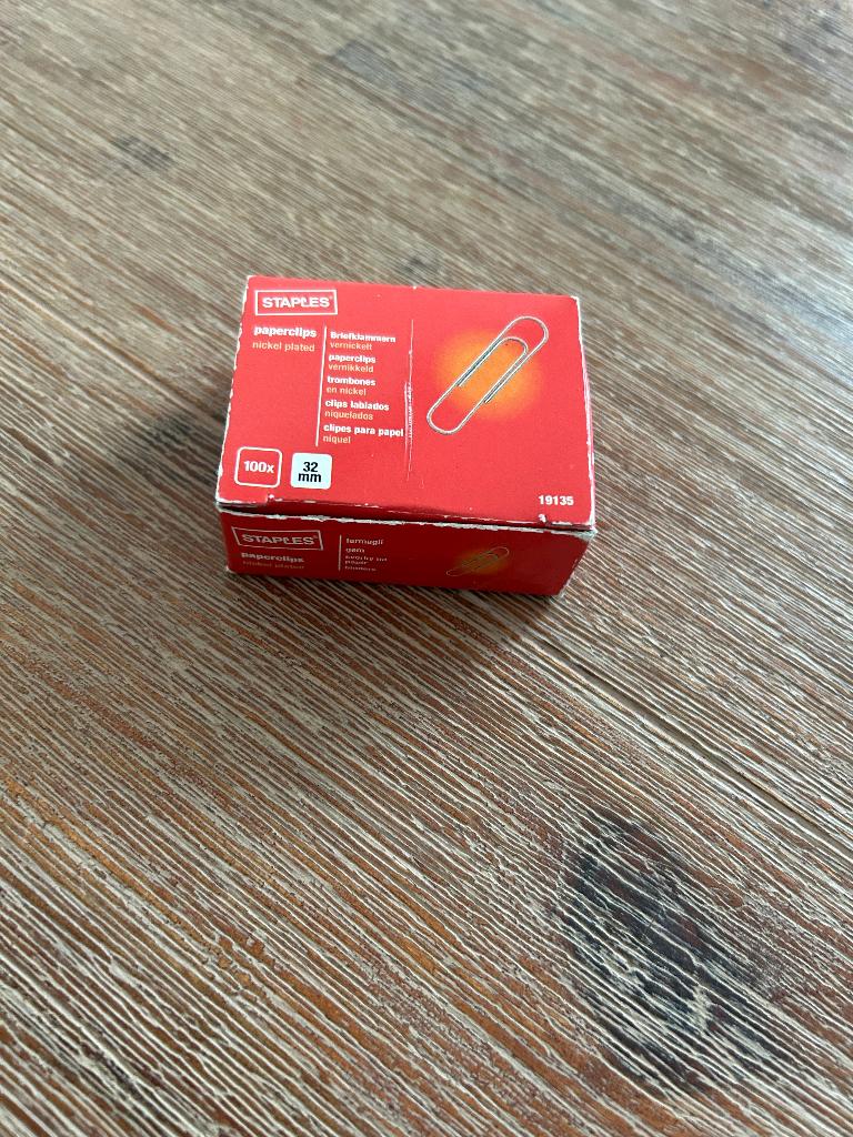 Doosje paperclips, Ophalen of Verzenden, Nieuw
