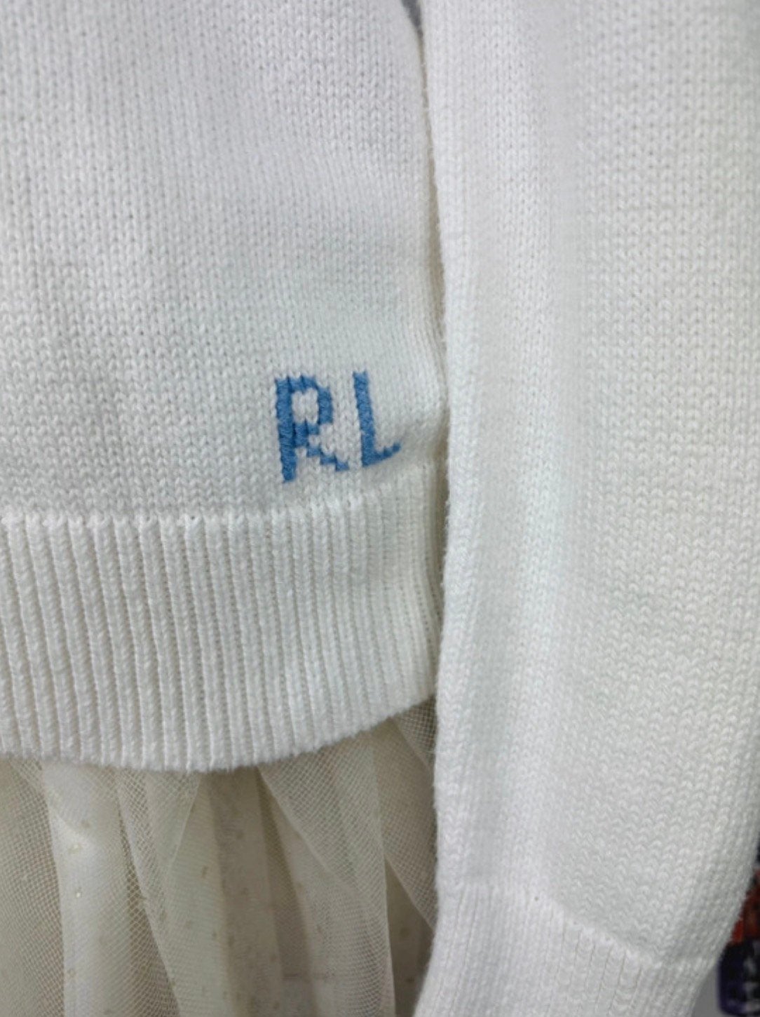 Ralph Lauren meisjes trui met beertje maat 8-10, Kinderen en Baby's, Kinderkleding | Maat 134, Meisje, Trui of Vest, Ophalen of Verzenden