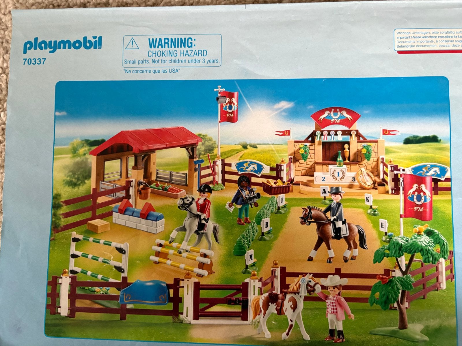 Playmobil Country Grote Wedstrijdpiste 70337, Gebruikt, Complete set, Overige typen, Ophalen of Verzenden