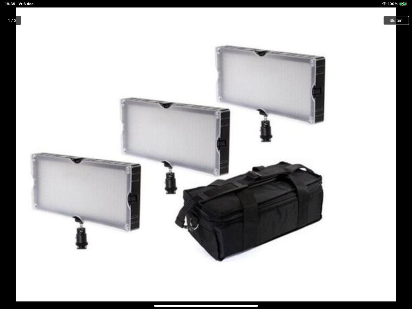 Bresser Studio Continu Lamp SL-360 LED Set nieuw, Audio, Tv en Foto, Fotografie | Fotostudio en Toebehoren, Lamp of Flitsset, Bresser