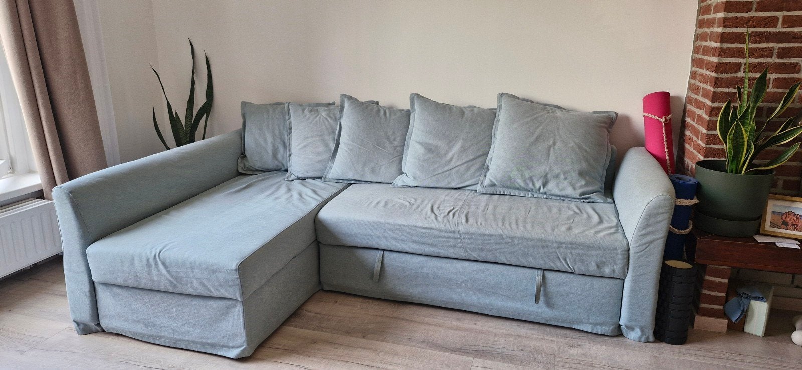 IKEA SOFA WITH CHAISE LONGUE, Ophalen, Gebruikt, Driepersoons, 75 tot 100 cm