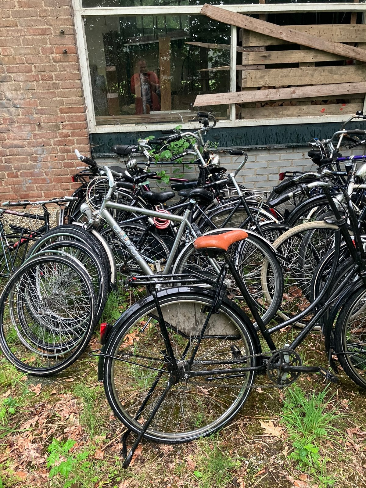 Partij fietsen opknappers onderdelen herenfiets damesfiets, Ophalen, Gebruikt