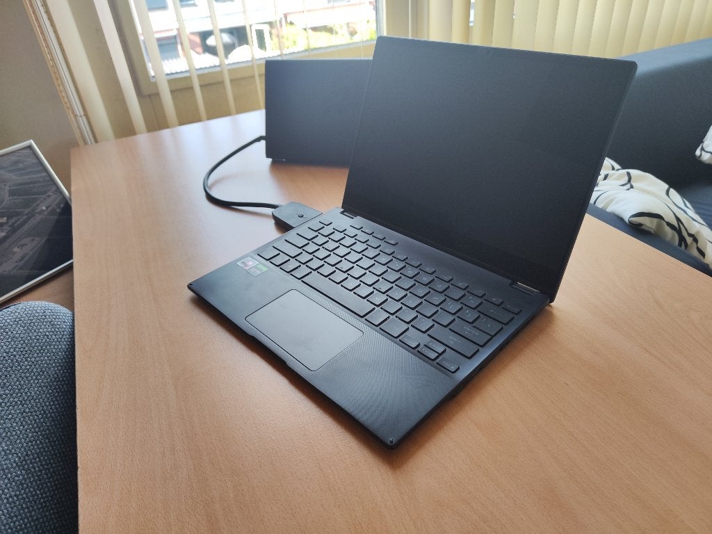 ASUS ROG Flow X13 GV301QH + RTX 3080 XG eGPU —  QWERTY, Computers en Software, Windows Laptops, Gebruikt, Ryzen 9 5980HS, 13 inch