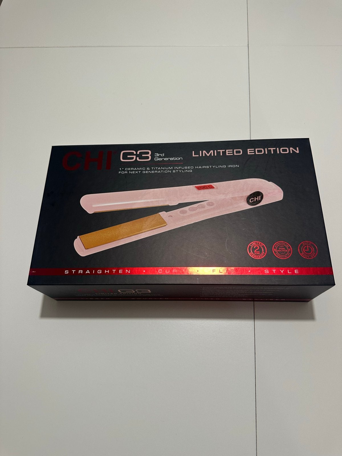 CHI G3 Limited Edition Stijltang - Keramisch & Titanium, Ophalen of Verzenden, Nieuw, Krultang of Stijltang
