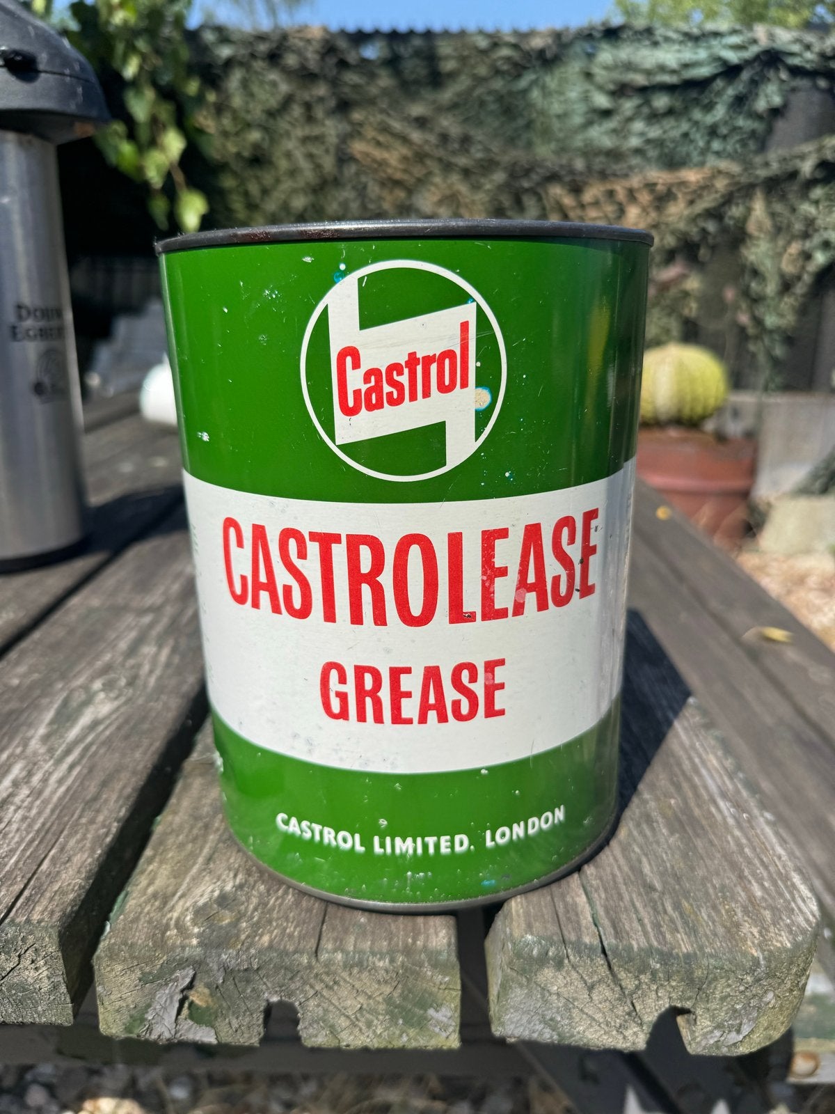 Vintage Castrol Grease Blik - Decoratief Verzamelobject, Verzamelen, Blikken, Ophalen of Verzenden, Gebruikt, Overige, Overige merken