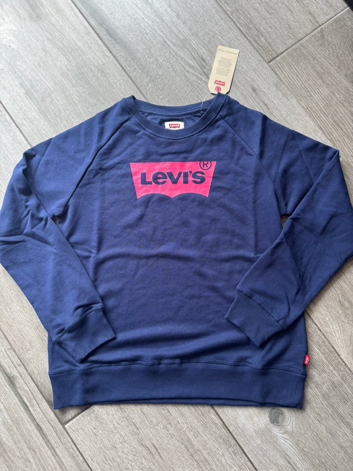 Nieuwe Levi's sweater met groot logo - Maat 16A (164), Verzenden, Nieuw, Overige maten, Blauw
