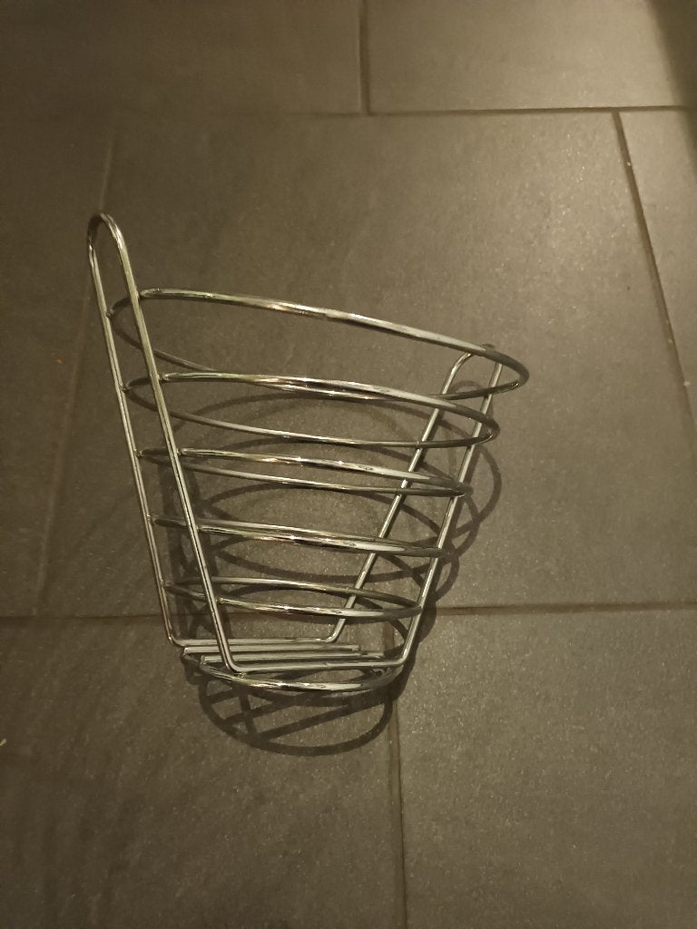 draadmand metaal verchroomd, Overige typen, Rond, Ophalen of Verzenden, Zo goed als nieuw