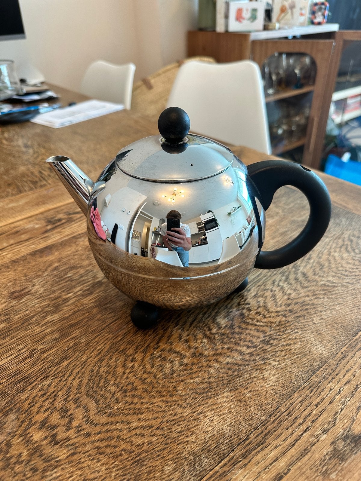 Bredemeijer theepot, Theepot/fluitketel, Bredemeijer, Zilver, Ophalen of Verzenden