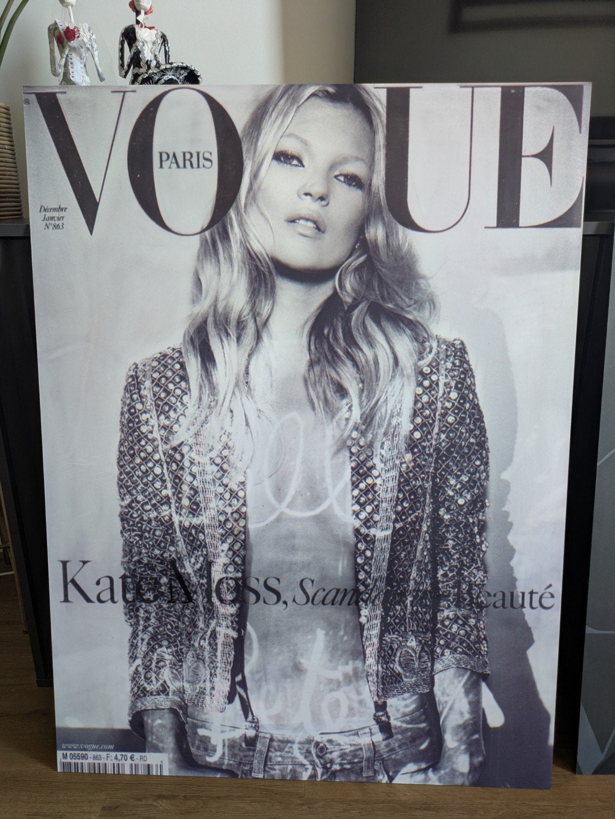 Kate Moss - aluminium dibond 100x50, Ophalen