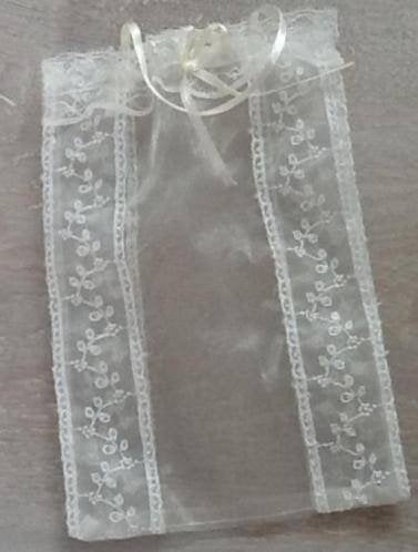 Bruidstasje kant, Ophalen of Verzenden, Zo goed als nieuw, Wit, Accessoires