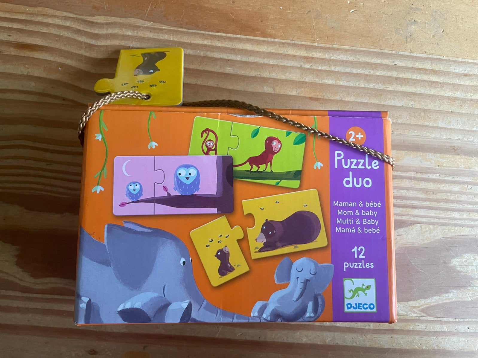 Djeco puzzel, Ophalen of Verzenden, 10 tot 50 stukjes, Gebruikt, 2 tot 4 jaar