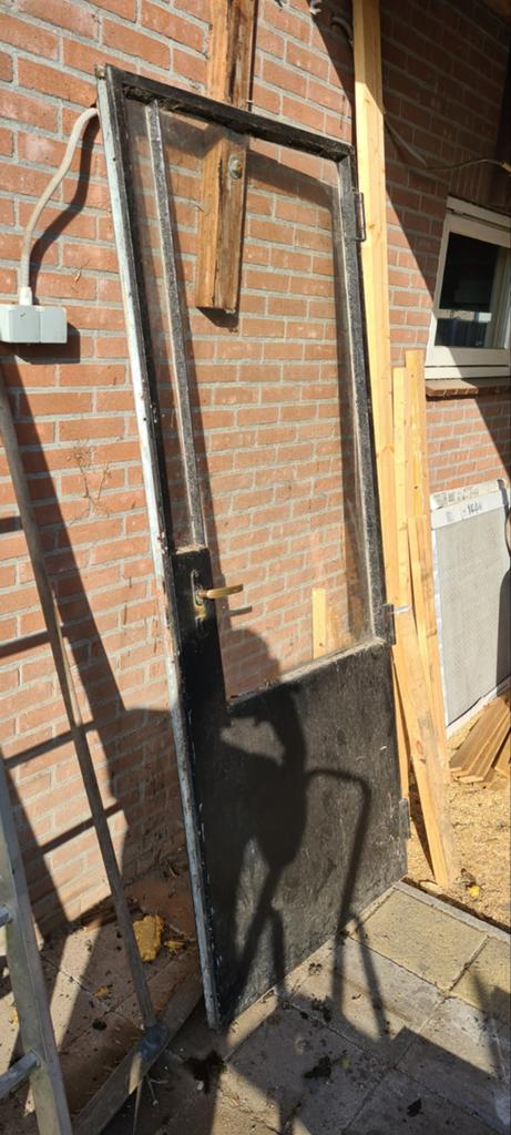 Stalen deur, Ophalen, Gebruikt, Binnendeur, Glas