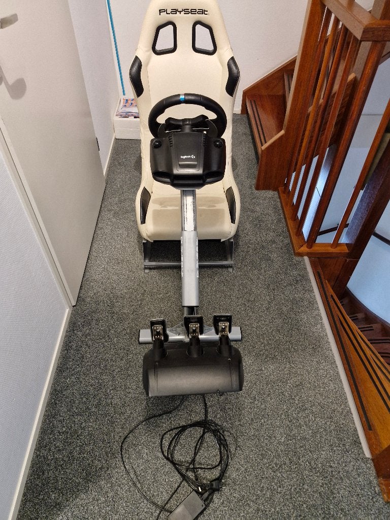 Playseat Evolution Wit met Logitech G29 SE, Ophalen, Zo goed als nieuw, PlayStation 3, Playseat of Racestoel