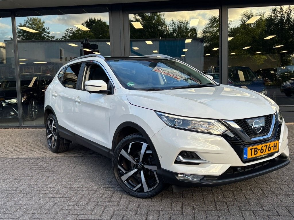 Nissan QASHQAI 1.2 Tekna + Plus Deluxe Parelmoer Full option, Auto's, Voorwielaandrijving, Gebruikt, Euro 6, 4 cilinders