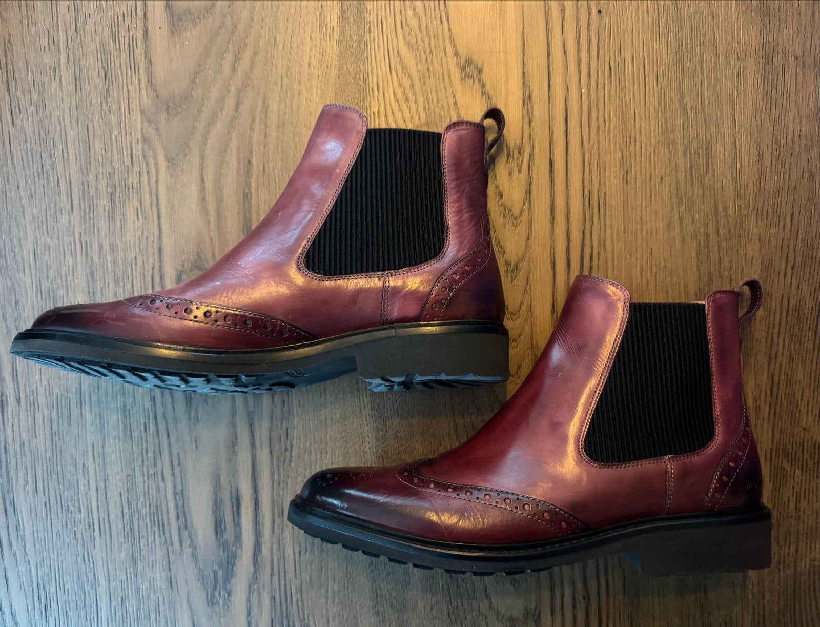 Melvin & Hamilton Chelsea boots maat 41 nieuw, Lage of Enkellaarzen, Nieuw, Ophalen of Verzenden, Rood