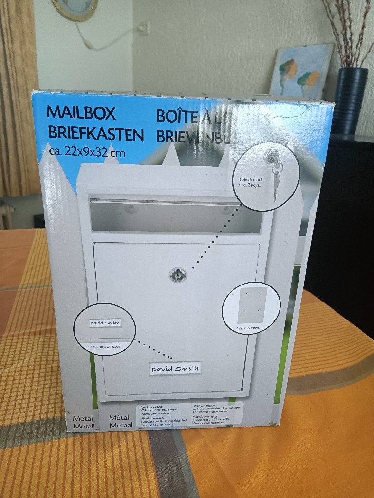Brievenbus, Ophalen of Verzenden, Nieuw, Aluminium, Wandbrievenbus