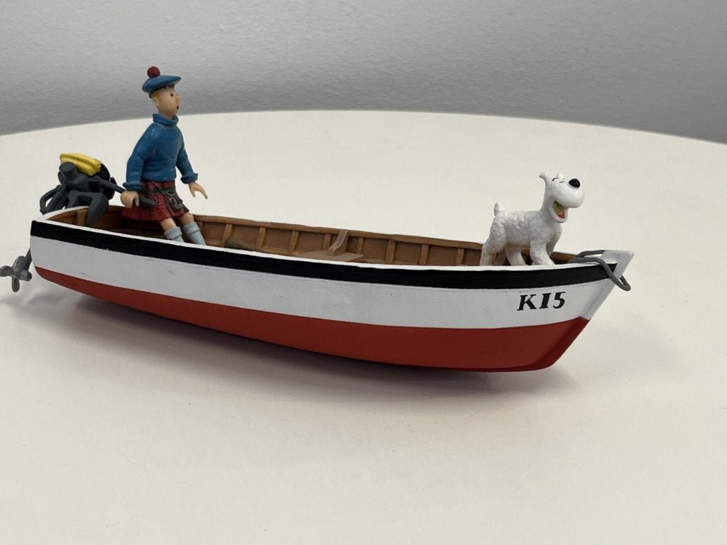 Kuifje in Boot Diorama Het Zwarte Eiland, Niet ingevuld, Zo goed als nieuw, Niet ingevuld, Niet ingevuld