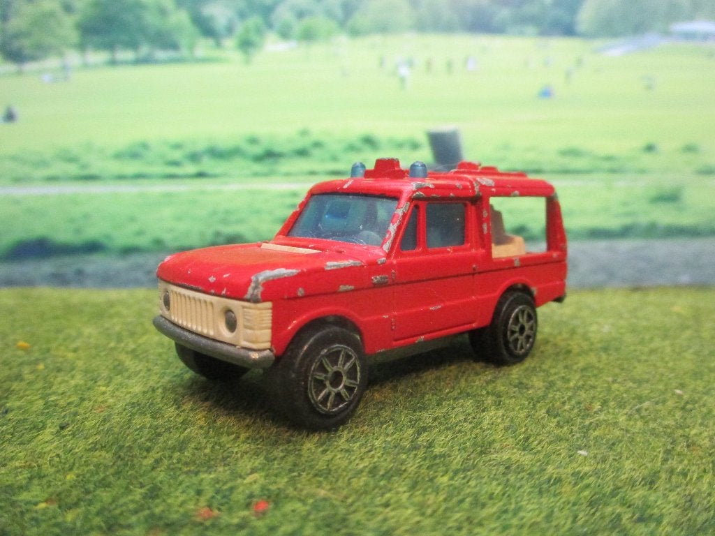 1/60 Range Rover Majorette Brandweer met lege bankjes, Ophalen of Verzenden, Gebruikt, Auto
