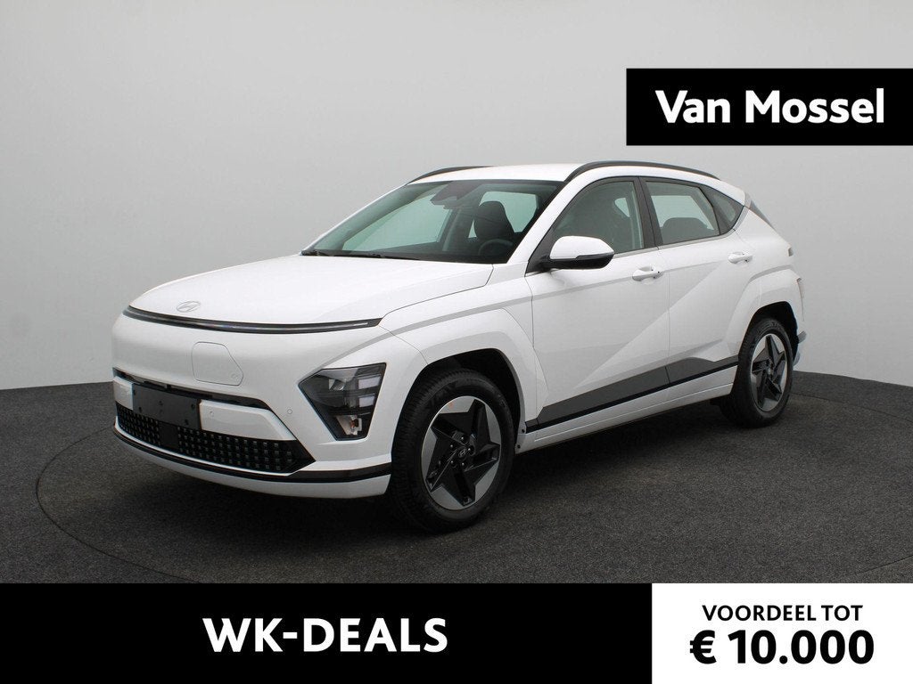 Hyundai Kona Electric Comfort 64.8 kWh, Auto's, Hyundai, Stof, Met garantie (alle), Wit, 510 km