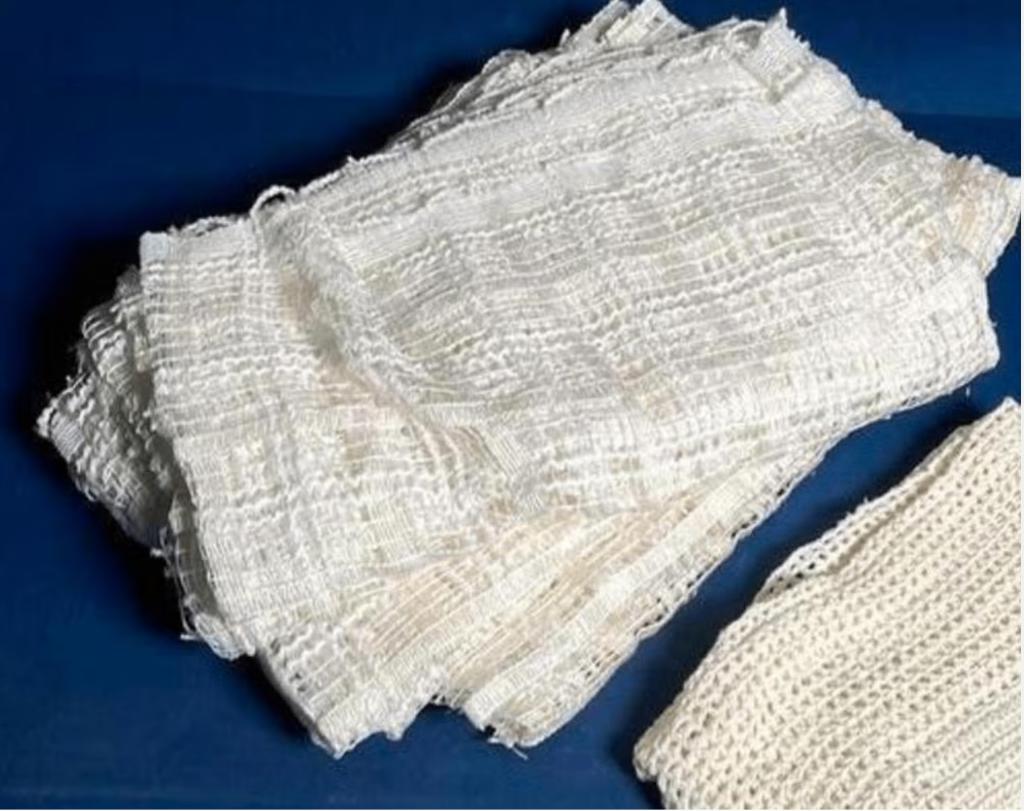 Originele Constructam gordijntjes compleet gewassen 7 stuks, Crème, Zo goed als nieuw, Minder dan 100 cm, 50 tot 100 cm
