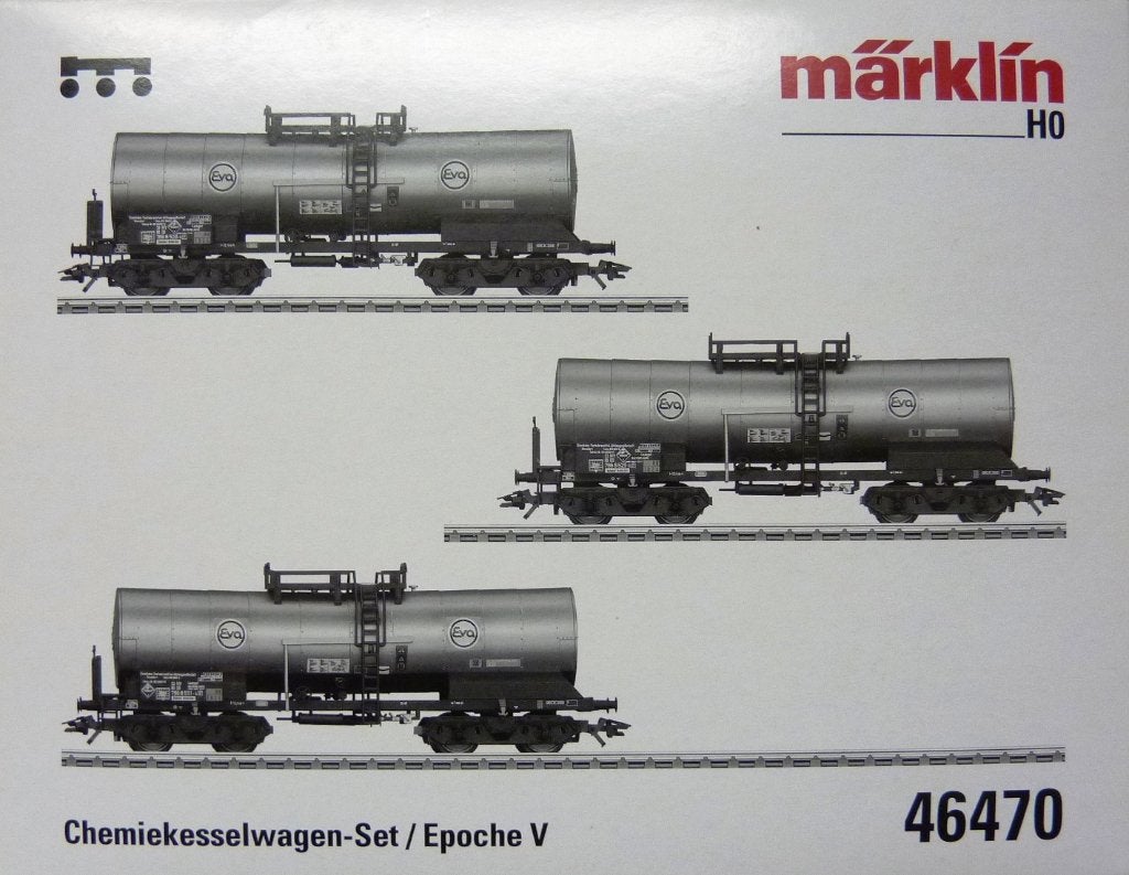 Märklin H0 46470 Chemiekesselwagen-Set Epoche V, Wisselstroom, Ophalen of Verzenden, Analoog, Märklin