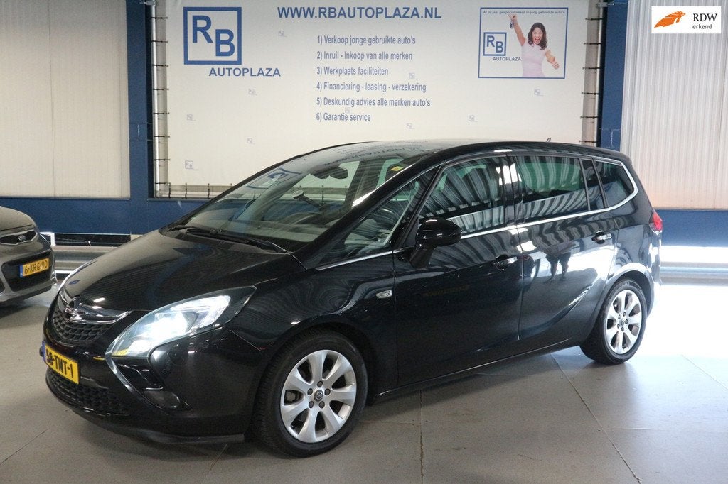 Opel Zafira Tourer 1.4 Cosmo NAP/ NIEUW MODEL/ TREKHAAK, Auto's, Opel, Euro 5, 4 cilinders, Zwart, Origineel Nederlands