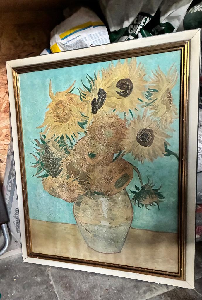 Van Gogh Zonnebloemen schilderij namaak, Ophalen