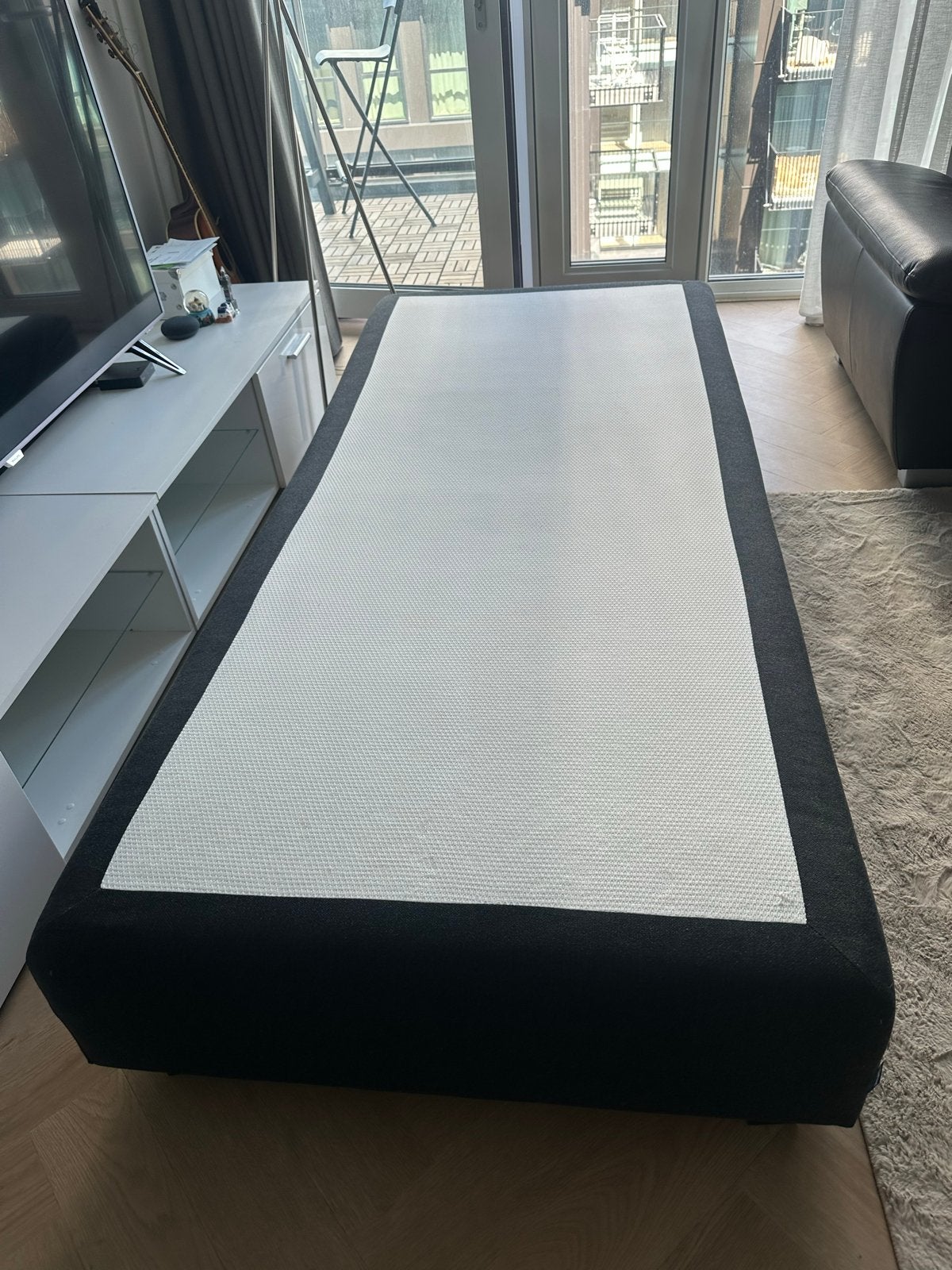 Eenpersoons boxspring bed - Karlsson Arendal, Huis en Inrichting, Slaapkamer | Boxsprings, Ophalen, 90 cm, Eenpersoons, Zwart