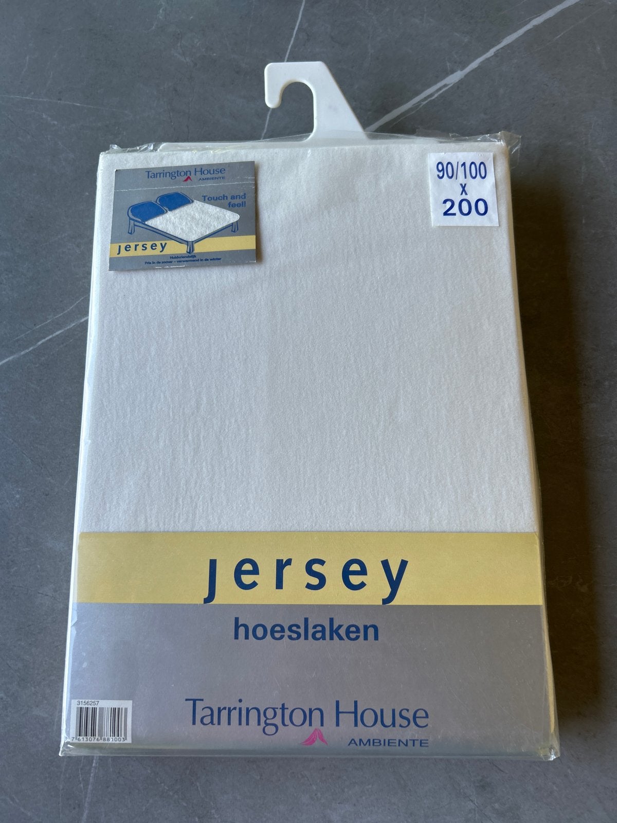 Tarrington House Jersey hoeslaken 90/100 x 200 cm, Ophalen, Eenpersoons, Nieuw, Overige merken
