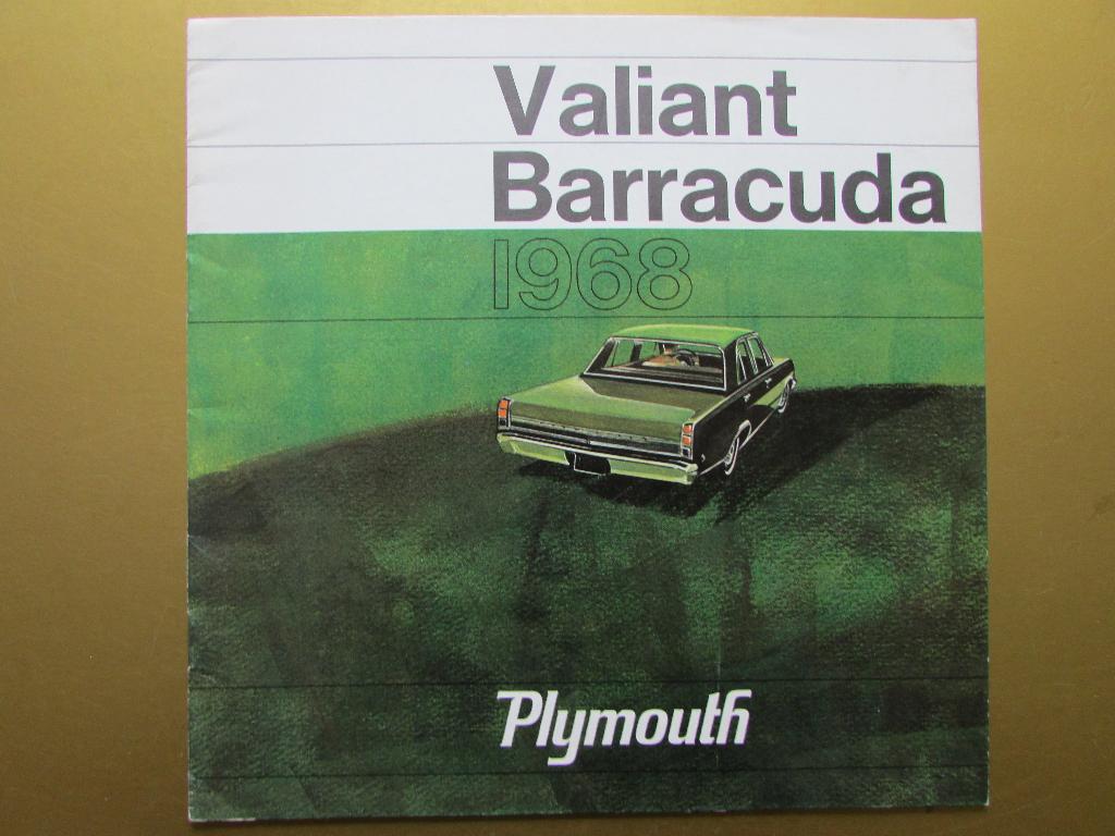 1968 Plymouth Valiant & Barracuda brochure, Nederlands, Ophalen of Verzenden, Zo goed als nieuw, Overige merken