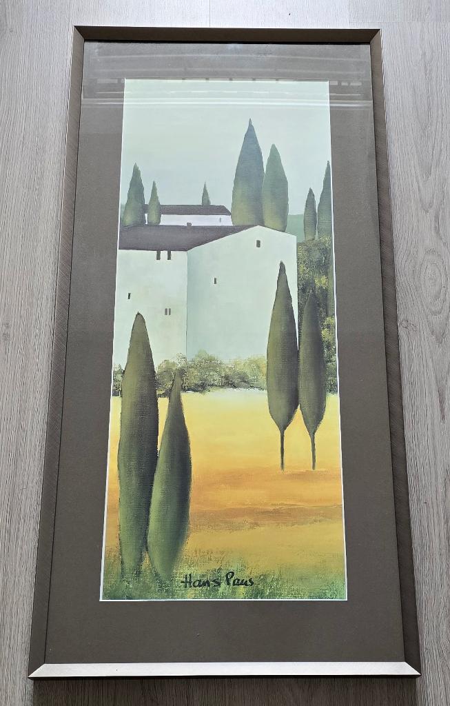 tweeluik Hans Paus - Toscaans landschap, Ophalen