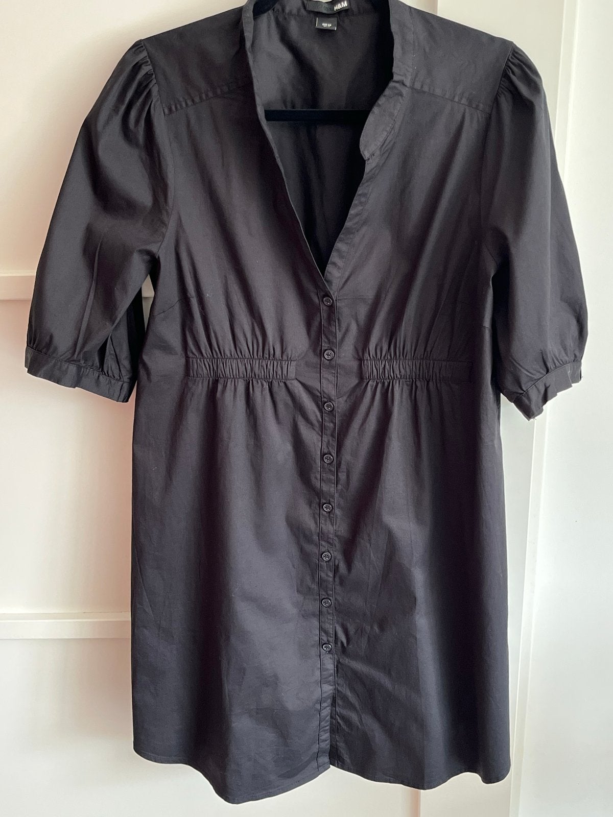 Zwart katoenen tuniek jurkje H&M maat 46, Kleding | Dames, Zwart, Maat 46/48 (XL) of groter, Ophalen of Verzenden, Zo goed als nieuw