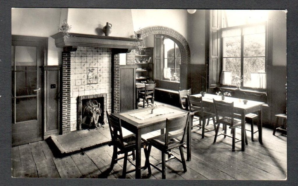 Oude Ansicht - Havelte Volkshogeschool OVERCINGE haard - Dr., Verzamelen, Ophalen of Verzenden, 1940 tot 1960, Ongelopen, Drenthe