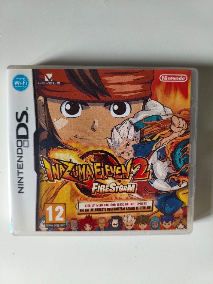 Inazuma eleven 2: firestorm case + handleidingen, Hoesje, Nintendo, Zo goed als nieuw, Nintendo