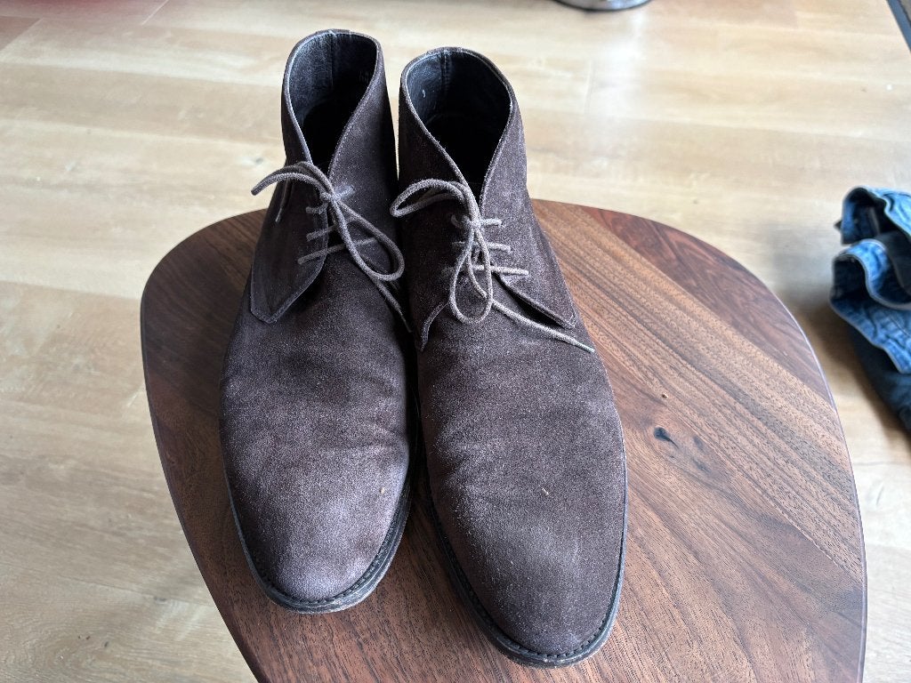 Suitsupply suede boots maat 43/9, Kleding | Heren, Schoenen, Ophalen, Bruin, Boots, Zo goed als nieuw