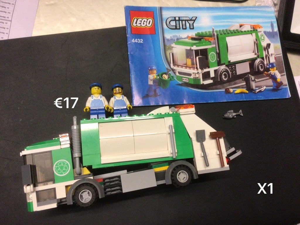 Lego City Vuilniswagen 4432 met instructies en figuren, City, Lego, Ophalen of Verzenden, Zo goed als nieuw