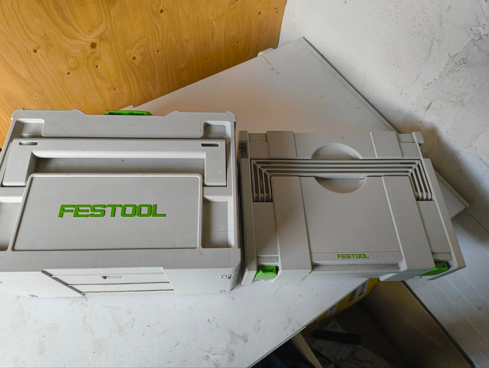 Festool systainer box, Ophalen, Gebruikt, Accu, Bovenfrees