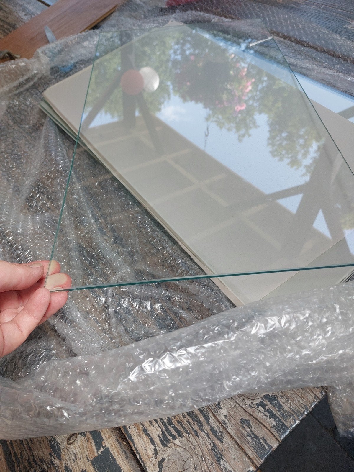 6 glasplaten - Ideaal voor hobby of projecten, Doe-het-zelf en Verbouw, Glas en Ramen, Ophalen, Minder dan 80 cm, Minder dan 80 cm