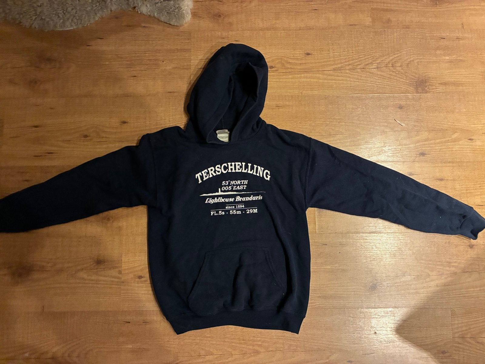 Donkerblauwe TERSCHELLING Hoodie kind, Ophalen of Verzenden, Gebruikt, Jongen of Meisje, Trui of Vest