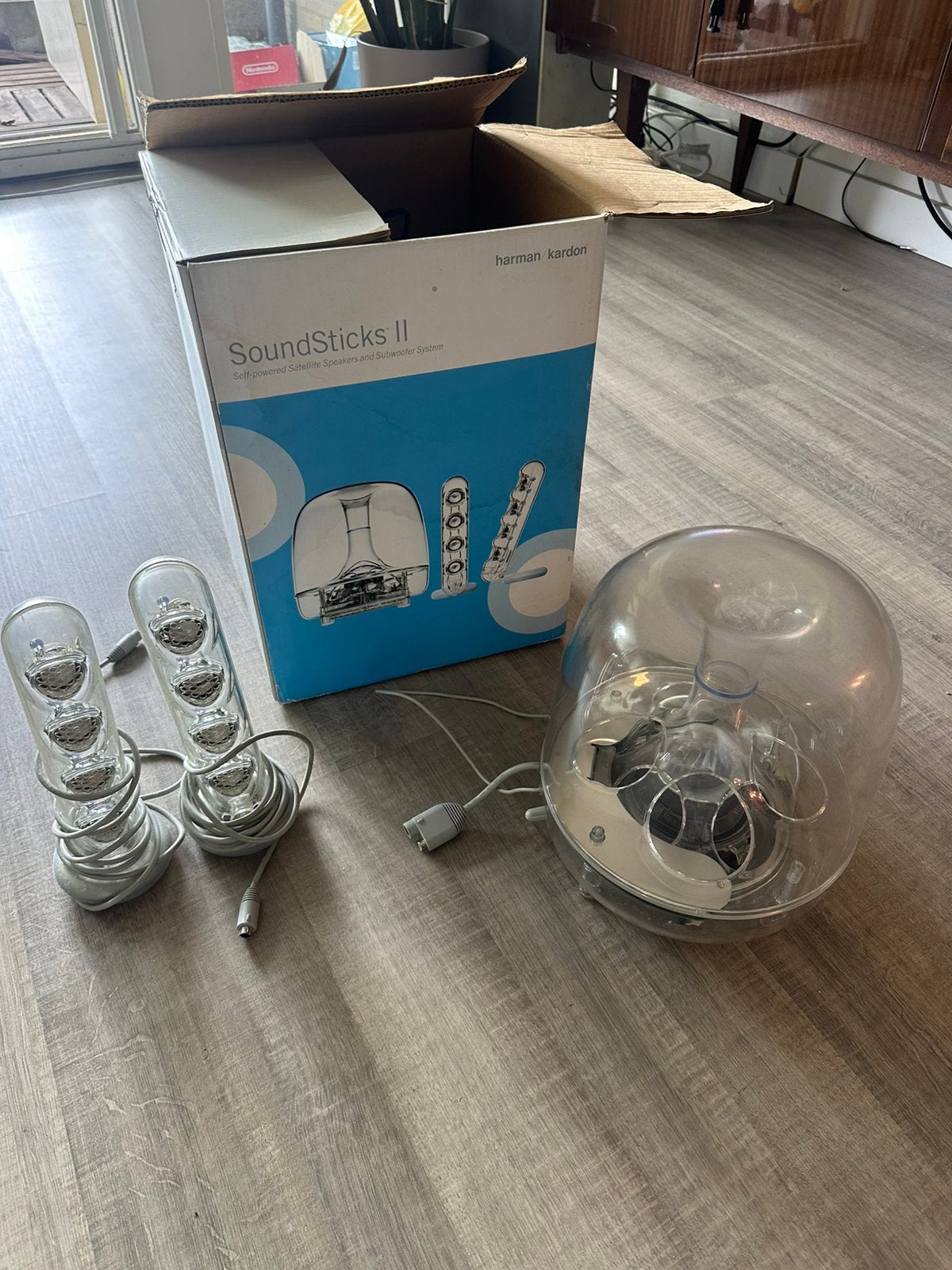 Harman Kardon soundsticks 2, Ophalen of Verzenden, Gebruikt