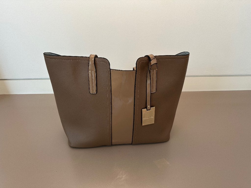 Mel & Co damestas met uitneembaar tasje, Ophalen of Verzenden, Zo goed als nieuw, Bruin, Shopper
