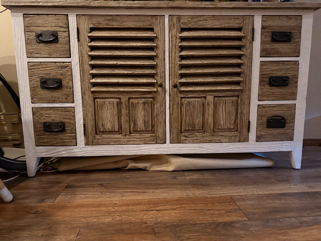 Volledige Meubelset, (dressoir, eet&salon tafel), Ophalen, Gebruikt, Landelijk, 6 tot 8 stoelen