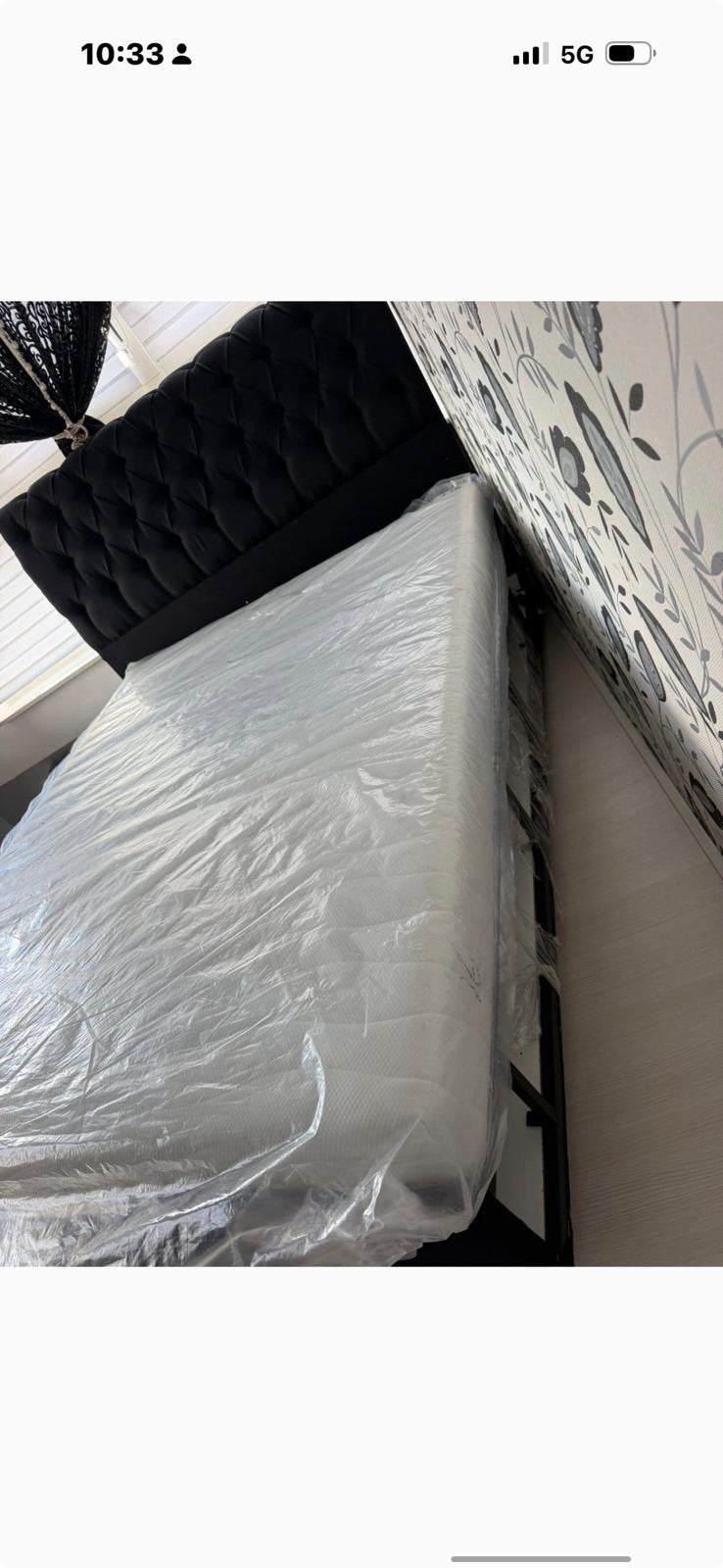 Boxspring 160x200 met matras - Zo goed als nieuw