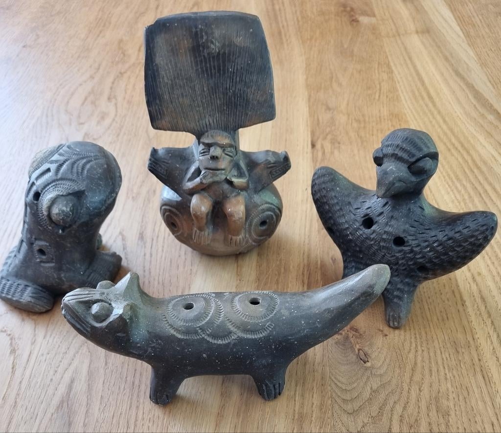 4 Andes Ocarina Kleifluiten - Unieke Muziekinstrumenten, Muziek en Instrumenten, Ophalen of Verzenden, Gebruikt, Overige soorten