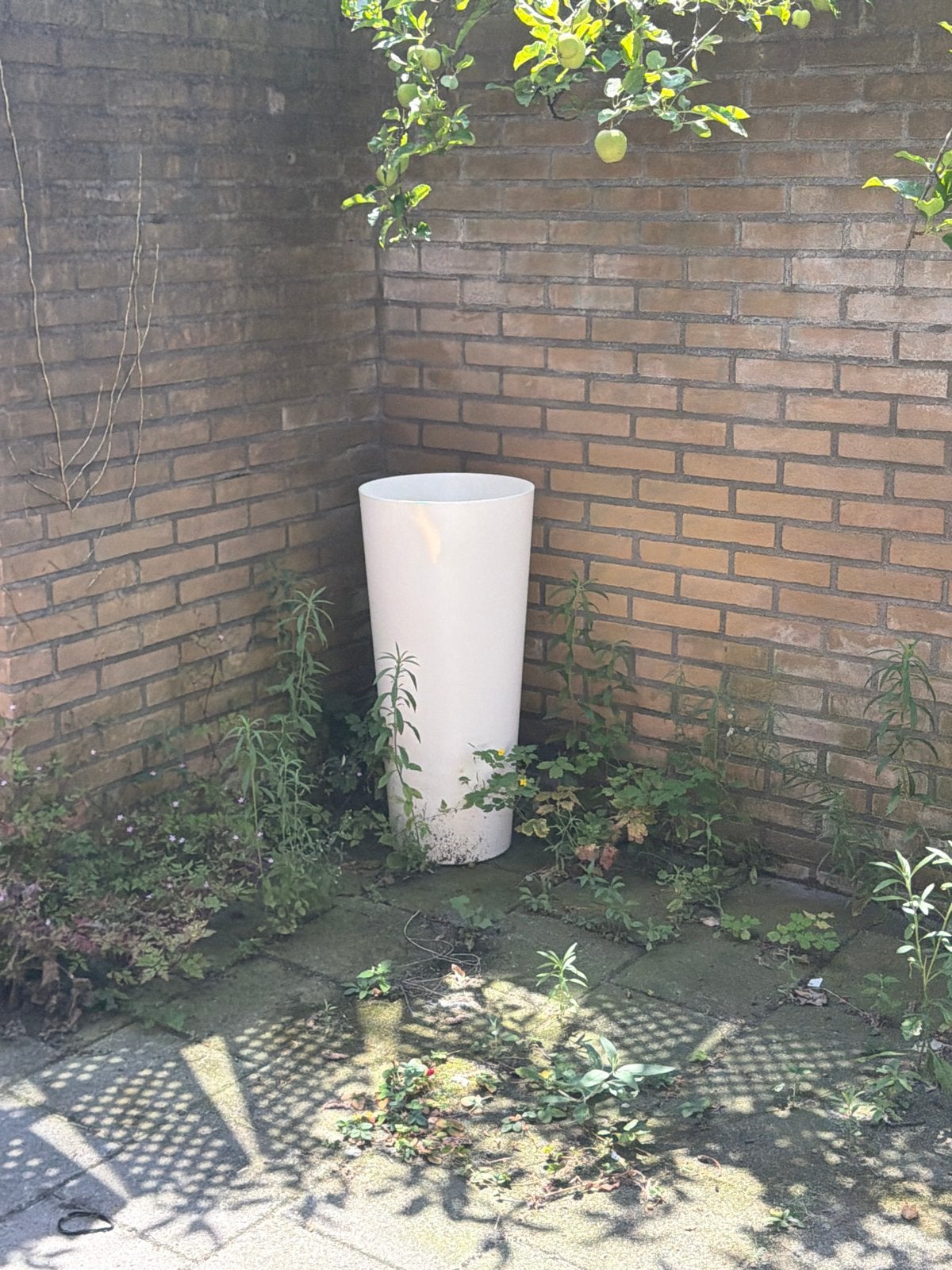 3x Hoge Bloempot voor Buiten - Hoogte 80 cm, Tuin en Terras, Bloempotten, Kunststof, Gebruikt, Balkon, Rond